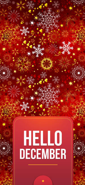 Festive Red December phone wallpaper. — iPhone 17 Pro Picha ya Ukuta