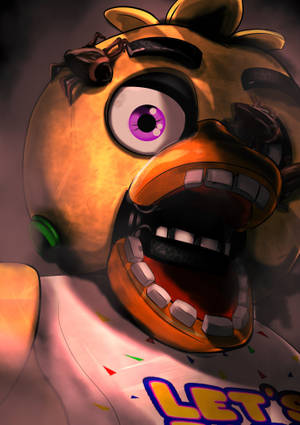 FNAF Chica Digital Art wallpaper — Oppo Pad 5 Matte Display Picha ya Ukuta