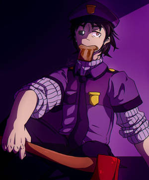 FNAF Purple Guy anime fanart wallpaper — Motorola Razr Ultra 2025 Picha ya Ukuta