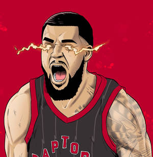 Mchoro wa mwembe wa Fred Vanvleet — Galaxy Z Flip7 FE Picha ya Ukuta