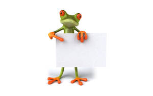 Frog Mrembo Wenye Karatasi wallpaper