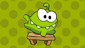 Picha ya ukuta ya Frog Mrembo Wenye Doto za Kijani