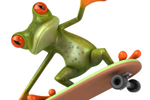 Frogi Mdogo Mwenye Skate wallpaper