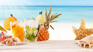 Fruity Gin Mix Tropical Drink
