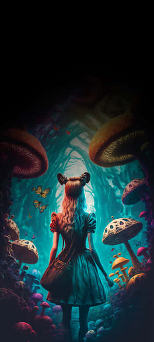 Mwandiko wa Alice In Wonderland — Honor Win Turbo Picha ya Ukuta