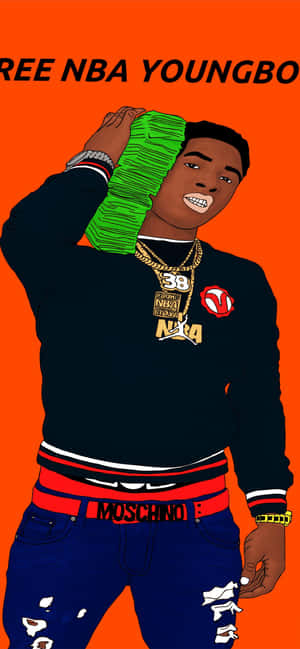 Nba Cartoon — iPhone 13 Pro Picha ya Ukuta