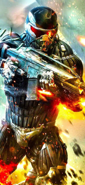 Iphone X Crysis 3 Background — Redmi Turbo 5 Max Picha ya Ukuta