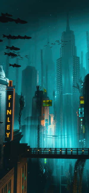 4k Bioshock Iphone — iPhone 15 Pro Picha ya Ukuta