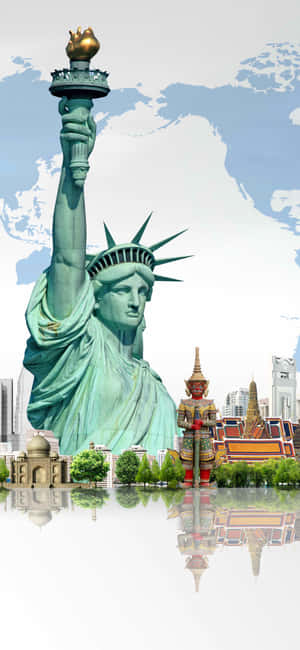 Iphone X New York Background — OnePlus Ace Picha ya Ukuta