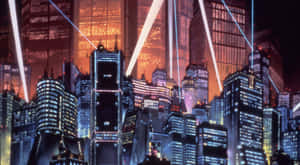 Picha za Anime City — Mji wa anime Picha ya Ukuta