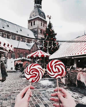 Picha za uzuri wa Krismasi — Krismasi aesthetic Picha ya Ukuta