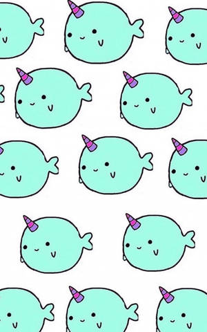 Bubble Narwhal Art Wallpaper — Lenovo Legion Y700 AI Picha ya Ukuta