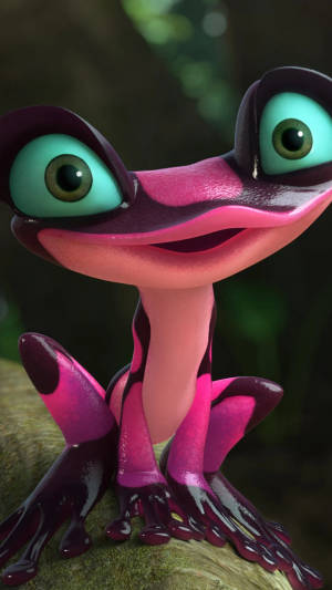 Gabi Frog Kawaii Pink wallpaper