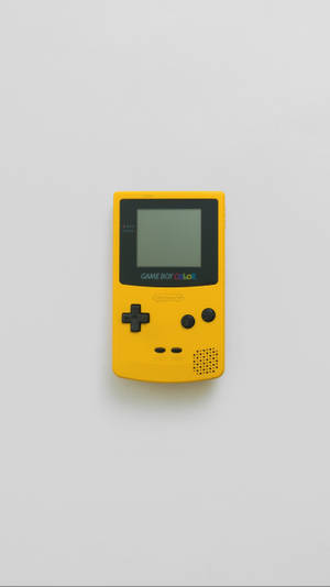 Picha ya mandhari ya Game Boy Color Njano Rahisi