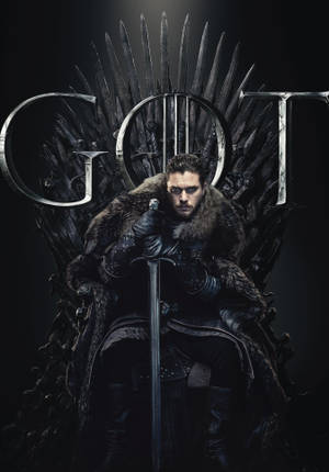 Game of Thrones Season 8 Snow Throne Wallpaper — Oppo Pad 6 Picha ya Ukuta