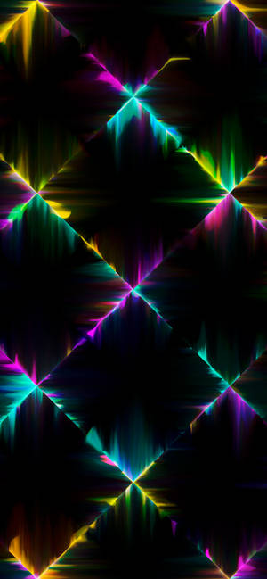Geometric Pattern Neon Aesthetic Iphone — iPhone 16 Pro Picha ya Ukuta