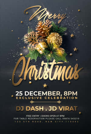 Christmas Flyer Background — iPad Pro 11 Picha ya Ukuta