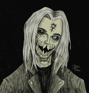 Ghostemane Monstrous Teeth — Pixel 10 Pro Fold Picha ya Ukuta