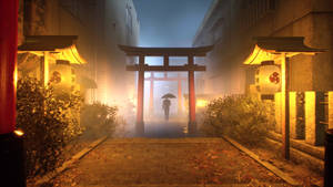 Picha ya Mandhari ya Ghostwire Tokyo Njano