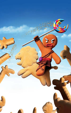 Gingerbread man kutoka Shrek wallpaper — Honor Pad Picha ya Ukuta
