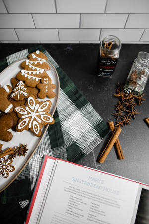 Gingerbreads kwa Krismasi wallpaper — 2:3 Picha ya Ukuta