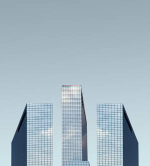Mfano wa Skyscraper za Kioo wallpaper — Vivo X Fold3 Picha ya Ukuta