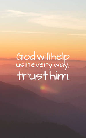God Will Help Quotes wallpaper — Galaxy Tab S9 FE Picha ya Ukuta