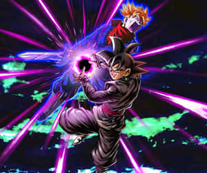 Goku Black Mkali Katika Hatua — Goku Mweusi Picha ya Ukuta