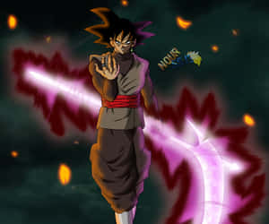 Goku Black mwenye nguvu kamili na hatari — Goku Mweusi Picha ya Ukuta