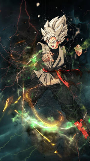 Goku Black wa Umeme iPhone — Anime simu Picha ya Ukuta