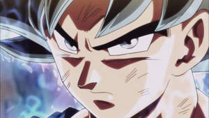 Goku Mwenye Mviringo wa Fedha wa Ultra Instinct — Ultra Instinct Goku Picha ya Ukuta