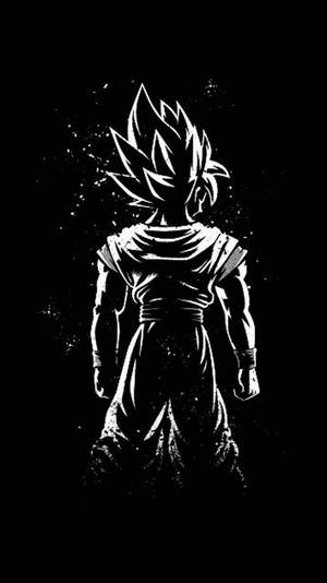 Goku Weusi Monokromu kwa Piga