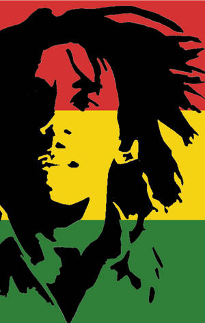 Grafiki ya Bob Marley ya Rangi Zinazovutia — Honor Pad Picha ya Ukuta