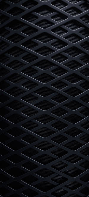 Black iPhone rhombus grid wallpaper — 1440x3200 Picha ya Ukuta