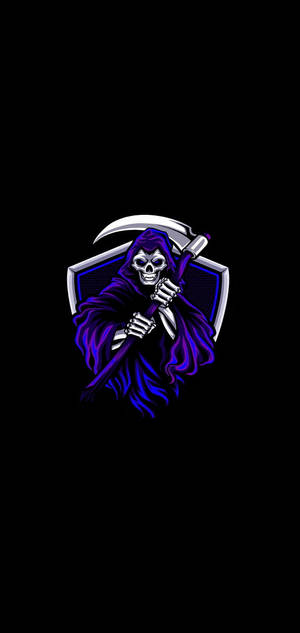Grim Reaper Gaming Logo HD — Galaxy S25 Ultra Picha ya Ukuta