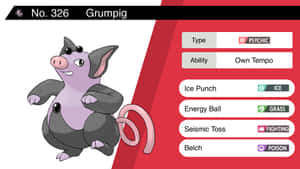 Grumpig Na Takwimu — Picha ya mchezo wa video Picha ya Ukuta