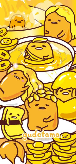 Gudetama Aesthetic — Galaxy A07 Picha ya Ukuta