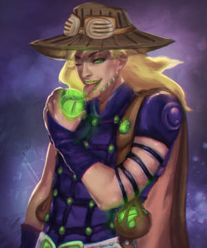 Gyro Zeppeli sticking tongue out wallpaper — Motorola Razr Ultra 2025 Picha ya Ukuta