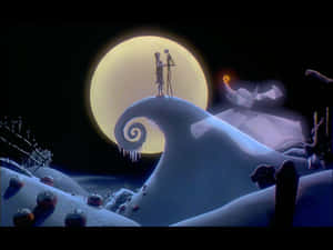 Hadithi Isiyo na Muda ya The Nightmare Before Christmas — Usiku wa kutisha kabla ya krismasi Picha ya Ukuta