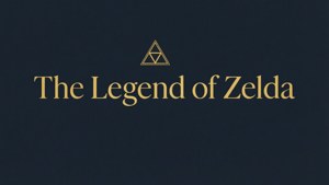 Picha ya mandhari ya typografia ya minimalist kwa ajili ya The Legend of Zelda. — Zelda Picha ya Ukuta