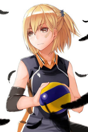 Haikyuu 4K Hitoka Yachi — Xiaomi Pad 8 Picha ya Ukuta
