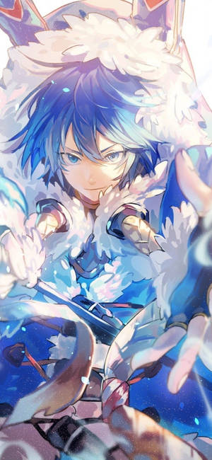 Download 1125x2436 Last Period, Nero, Blue Hair, Anime Boy — iPhone 16 Pro Max Picha ya Ukuta