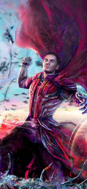 Handsome Magneto Fighting wallpaper — iPhone 16e Picha ya Ukuta
