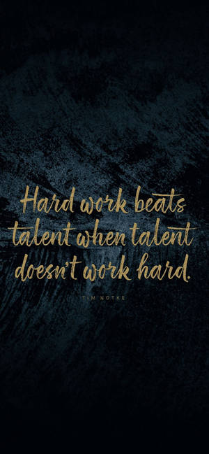 Hard Work And Talent Motivational Iphone — iPhone 15 Pro Max Picha ya Ukuta
