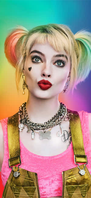 Harley Quinn Background — iPhone 16e Picha ya Ukuta