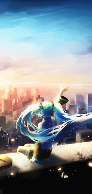 Hatsune Miku Phone — Oppo Find X8s Picha ya Ukuta