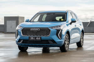 Haval SUV ya Kuvutia kwenye Safari ya Jangwa — Surface Pro Picha ya Ukuta