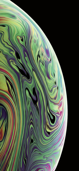 Heavy Yellow-Green Iphone Xs Wallpaper — iPhone Xs Picha ya Ukuta