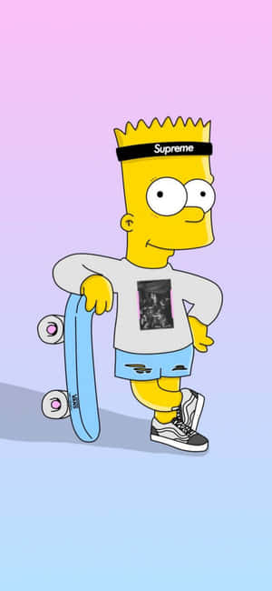 Simpsons background — Huawei Mate X Picha ya Ukuta