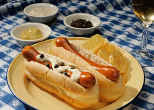 Picha za Hot Dog — Hot Dog Picha ya Ukuta